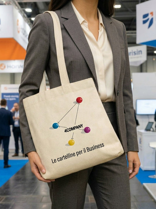 100 Shopper personalizzate in cotone riciclato