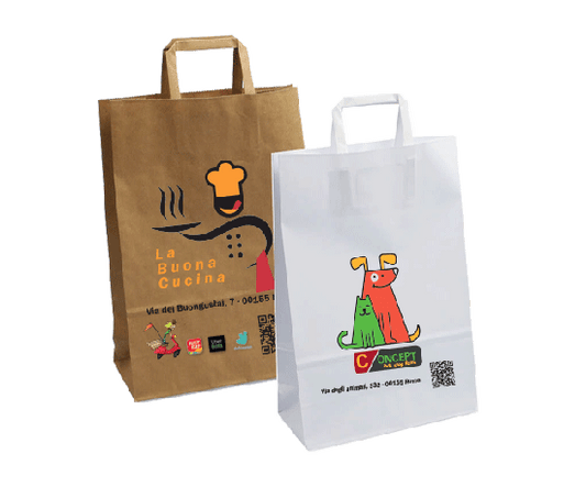 100 Shopper Piattina eco personalizzate