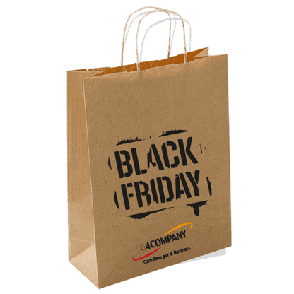 100 Shopper con cordino personalizzate riciclate