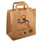 100 Shopper Food Fondo largo personalizzate