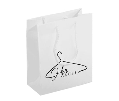 100 Shopper lusso bianche personalizzate