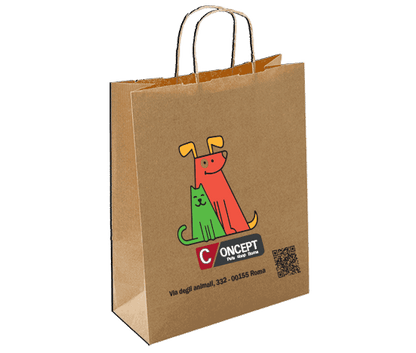 100 Shopper con cordino personalizzate riciclate