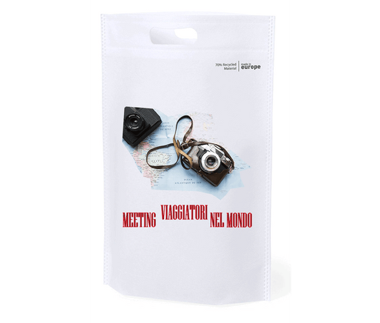 100 Shopper TNT 30x40 Eco con fondo personalizzate