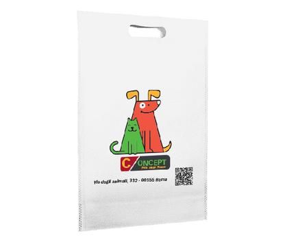 100 Shopper TNT 16x22 con fondo personalizzate